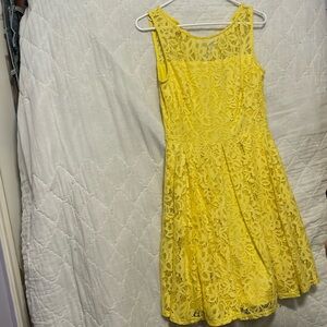 yellow floral dress size 6